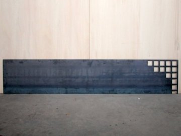 Serie Escletxes I 200 x 40 x 0,5 cms. Ferro 2003._w600_h450